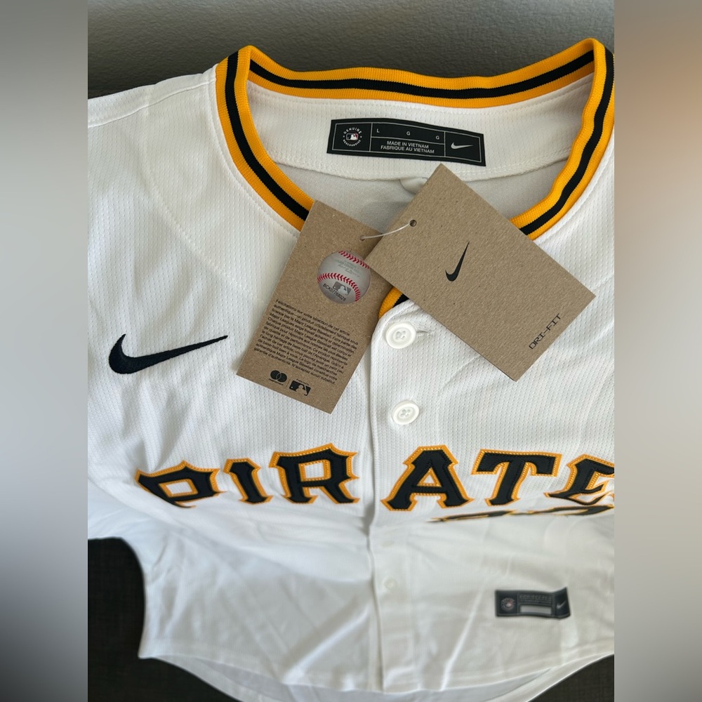 Nike Authentic Pittsburgh Pirates Paul Skenes #30 Limited Jersey Men’s Sz: L - Picture 5 of 8